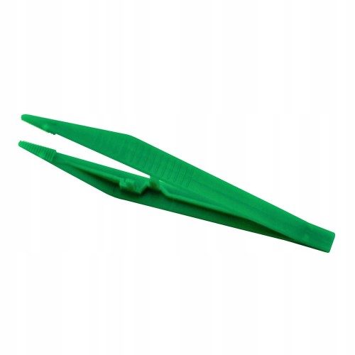Pęseta plastikowa j.u. zielona sterylna 13cm