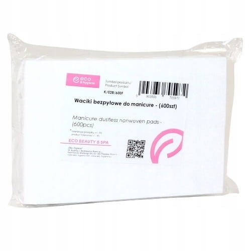 Waciki bezpyłowe Eko-Higiena 600 sztuk