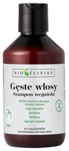 Bioelixire 300 ml szampon wegański Gęste włosy