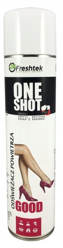 ODŚWIEŻACZ FRESHTEK Powietrza Silny Neutralizator ONE SHOT 600ml zapach GOOD