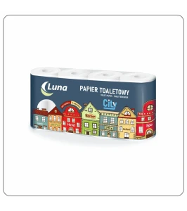 Papier toaletowy Luna małe rolki - 64 sztuki opakowanie