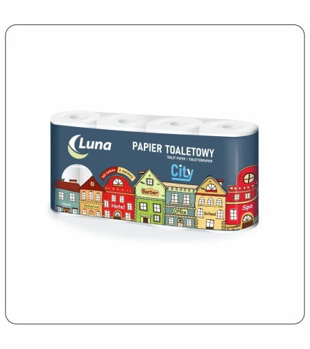 Papier toaletowy Luna małe rolki - 64 sztuki opakowanie