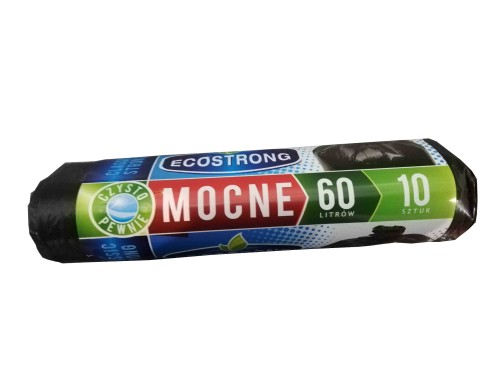 Worki na śmieci czarne 60L