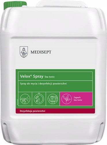 Velox Spray Medisept Tea Tonic - płyn do dezynfekcji powierzchni i narzędzi 5L 
