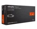 Rękawiczki nitrylowe bezpudrowe Nitrylex czarne rozmiar L opakowanie 100 szt.  MERCATOR