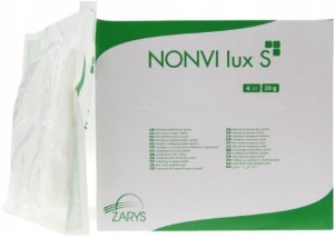 Kompresy gaziki włókninowe jałowe 7,5x7,5cm 100 szt Nonvi Zarys